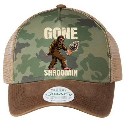 Gone Shrooming Bigfoot Morel Mushroom Hunter Sasquatch Yeti Gift Legacy Tie Dye Trucker Hat