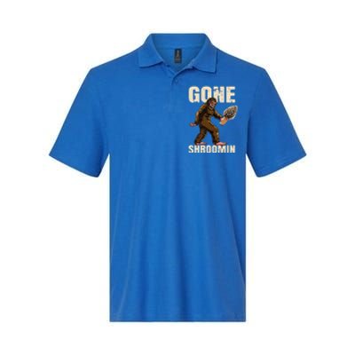 Gone Shrooming Bigfoot Morel Mushroom Hunter Sasquatch Yeti Gift Softstyle Adult Sport Polo