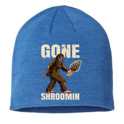 Gone Shrooming Bigfoot Morel Mushroom Hunter Sasquatch Yeti Gift Sustainable Beanie