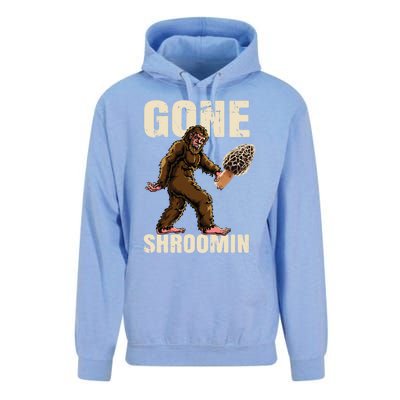 Gone Shrooming Bigfoot Morel Mushroom Hunter Sasquatch Yeti Gift Unisex Surf Hoodie