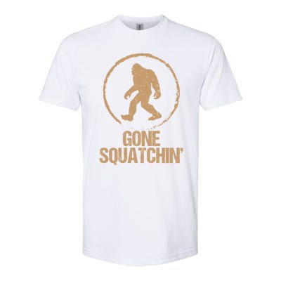 Gone Squatchin: Bigfoot Hunter Gone Squatching Sasquatch Funny Gift Softstyle® CVC T-Shirt