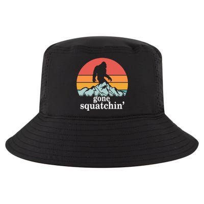 Gone Squatchin Bigfoot Mountain Retro Style Gift Cool Comfort Performance Bucket Hat