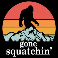 Gone Squatchin Bigfoot Mountain Retro Style Gift City Backpack