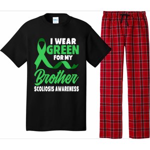 Green Scoliosis Brother Design Warrior Scoliosis Awareness Great Gift Pajama Set