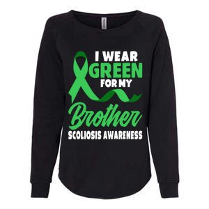 Green Scoliosis Brother Design Warrior Scoliosis Awareness Great Gift Womens California Wash Sweatshirt