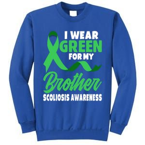 Green Scoliosis Brother Design Warrior Scoliosis Awareness Great Gift Sweatshirt