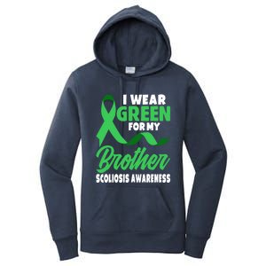 Green Scoliosis Brother Design Warrior Scoliosis Awareness Great Gift Women's Pullover Hoodie