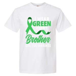 Green Scoliosis Brother Design Warrior Scoliosis Awareness Great Gift Garment-Dyed Heavyweight T-Shirt