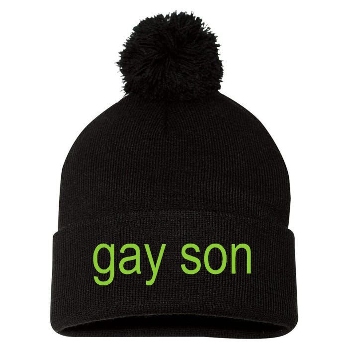 Gay Son Brat Dark Humor Joke 365 Partygirl Gift Pom Pom 12in Knit Beanie