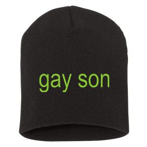 Gay Son Brat Dark Humor Joke 365 Partygirl Gift Short Acrylic Beanie