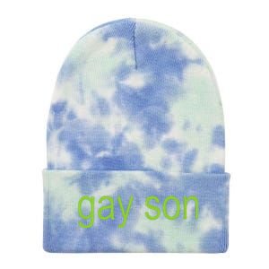 Gay Son Brat Dark Humor Joke 365 Partygirl Gift Tie Dye 12in Knit Beanie