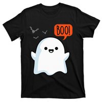 Ghost Saying Boo Spooky Halloween Cute T-Shirt