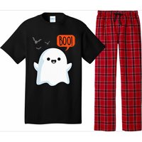 Ghost Saying Boo Spooky Halloween Cute Pajama Set