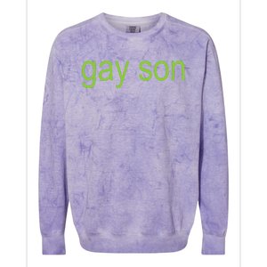 Gay Son Brat Dark Humor Joke 365 Partygirl Colorblast Crewneck Sweatshirt