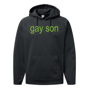 Gay Son Brat Dark Humor Joke 365 Partygirl Performance Fleece Hoodie