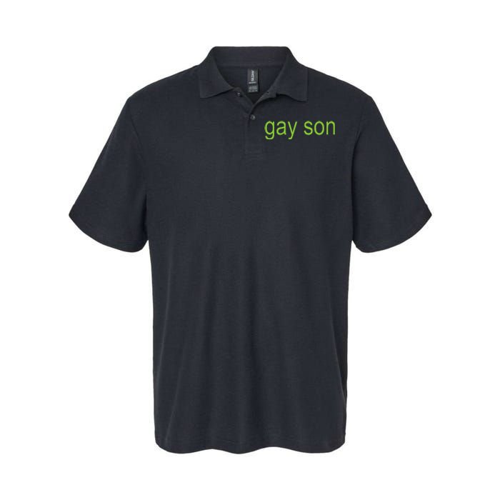 Gay Son Brat Dark Humor Joke 365 Partygirl Softstyle Adult Sport Polo