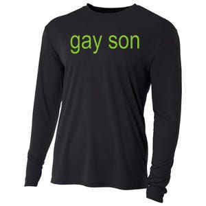 Gay Son Brat Dark Humor Joke 365 Partygirl Cooling Performance Long Sleeve Crew