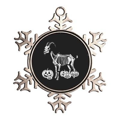 Goat Skeleton Birthday Halloween Metallic Star Ornament