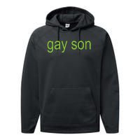 Gay Son Brat Dark Humor Joke Performance Fleece Hoodie