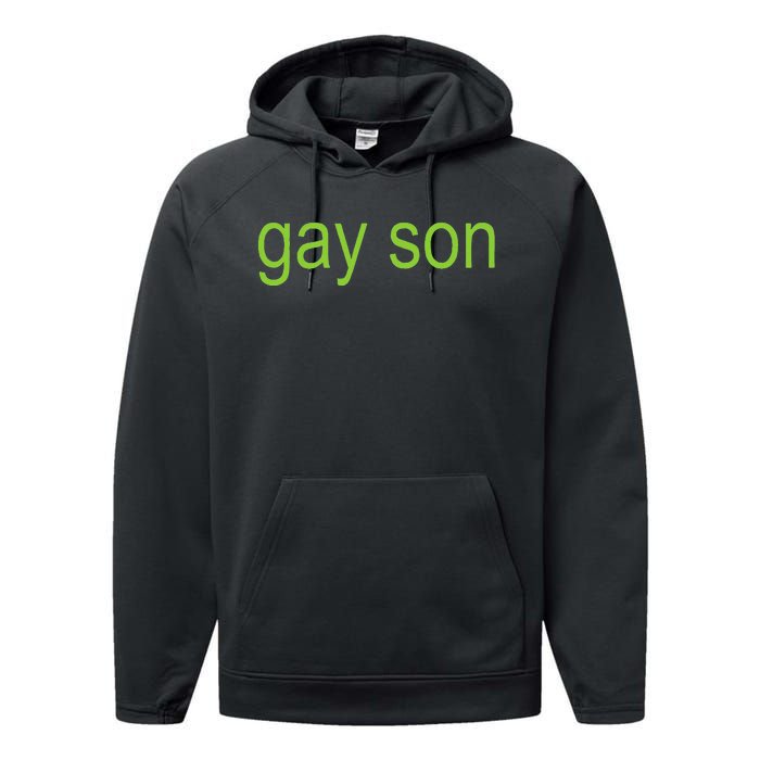 Gay Son Brat Dark Humor Joke Performance Fleece Hoodie