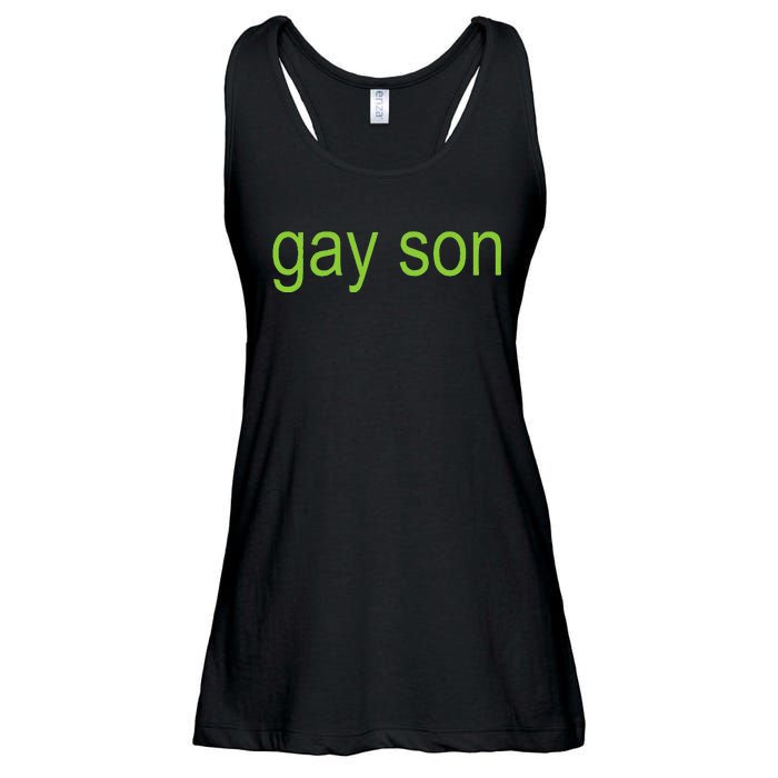 Gay Son Brat Dark Humor Joke Ladies Essential Flowy Tank