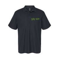 Gay Son Brat Dark Humor Joke Softstyle Adult Sport Polo