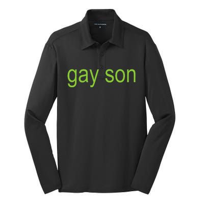 Gay Son Brat Dark Humor Joke Silk Touch Performance Long Sleeve Polo