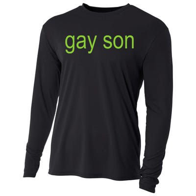 Gay Son Brat Dark Humor Joke Cooling Performance Long Sleeve Crew