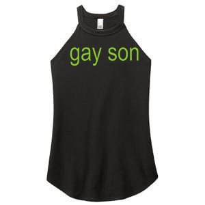 Gay Son Brat Dark Humor Joke Women's Perfect Tri Rocker Tank