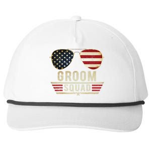 Groom Squad Bachelor Party Groomsmen Wedding USA Sunglasses Snapback Five-Panel Rope Hat