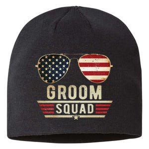 Groom Squad Bachelor Party Groomsmen Wedding USA Sunglasses Sustainable Beanie