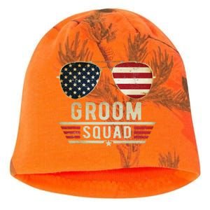 Groom Squad Bachelor Party Groomsmen Wedding USA Sunglasses Kati - Camo Knit Beanie