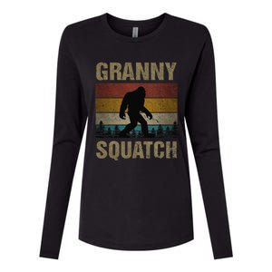 Granny Squatch Bigfoot Granny Sasquatch Yeti Family Matching Womens Cotton Relaxed Long Sleeve T-Shirt