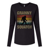 Granny Squatch Bigfoot Granny Sasquatch Yeti Family Matching Womens Cotton Relaxed Long Sleeve T-Shirt