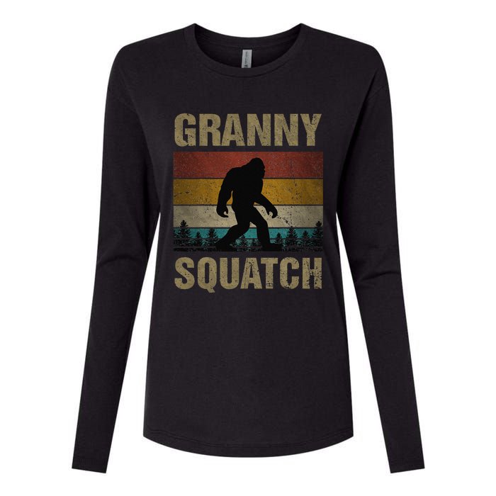 Granny Squatch Bigfoot Granny Sasquatch Yeti Family Matching Womens Cotton Relaxed Long Sleeve T-Shirt