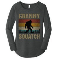 Granny Squatch Bigfoot Granny Sasquatch Yeti Family Matching Women's Perfect Tri Tunic Long Sleeve Shirt