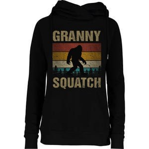 Granny Squatch Bigfoot Granny Sasquatch Yeti Family Matching Womens Funnel Neck Pullover Hood