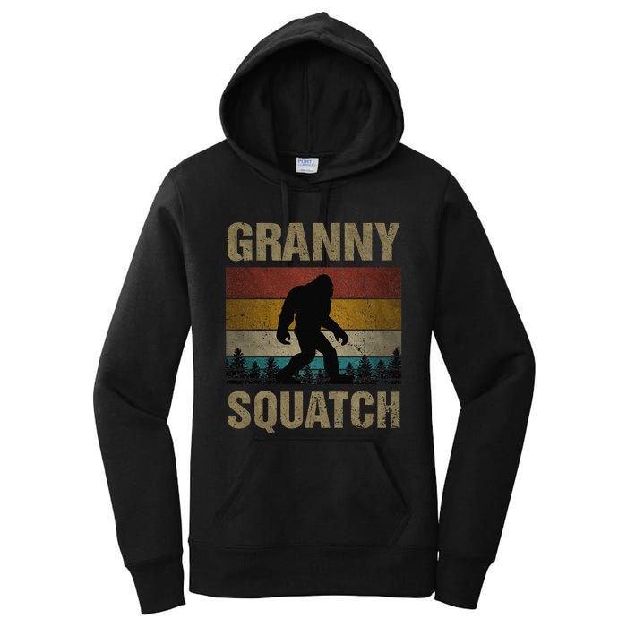 Granny Squatch Bigfoot Granny Sasquatch Yeti Family Matching Women's Pullover Hoodie