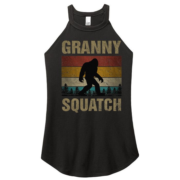 Granny Squatch Bigfoot Granny Sasquatch Yeti Family Matching Women's Perfect Tri Rocker Tank