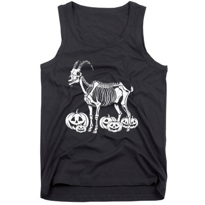 Goat Skeleton Birthday Halloween Tank Top