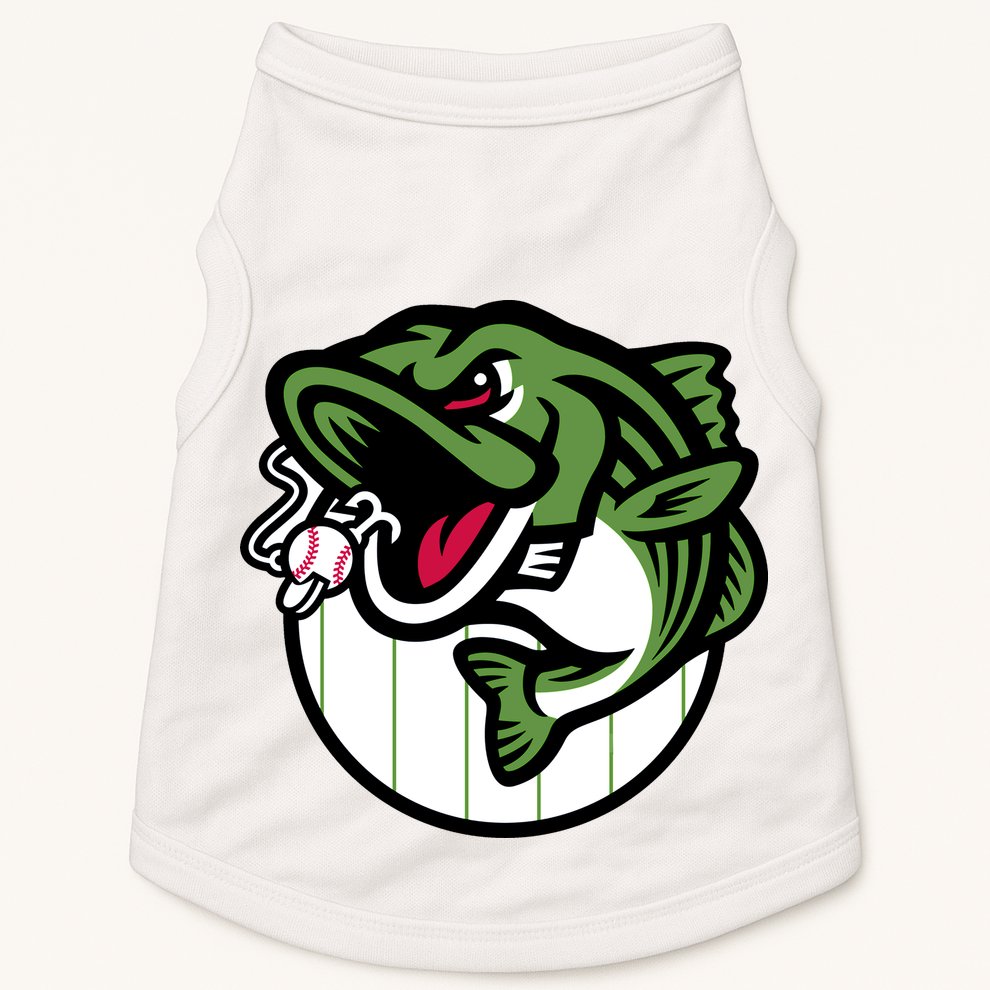 Gwinnett Stripers Baseball Angry Striped Bass Fishing For Baseball Fans Doggie Tank