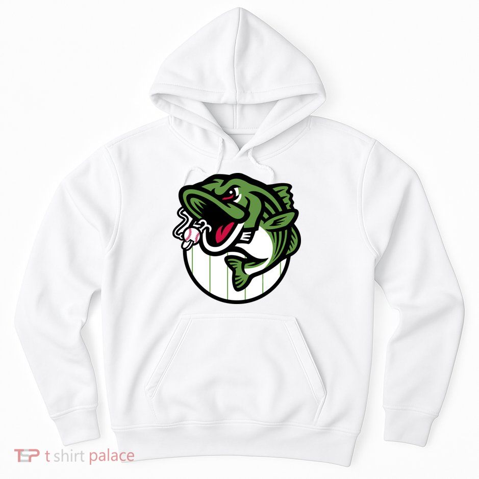 Gwinnett Stripers Baseball Angry Striped Bass Fishing For Baseball Fans Hoodie