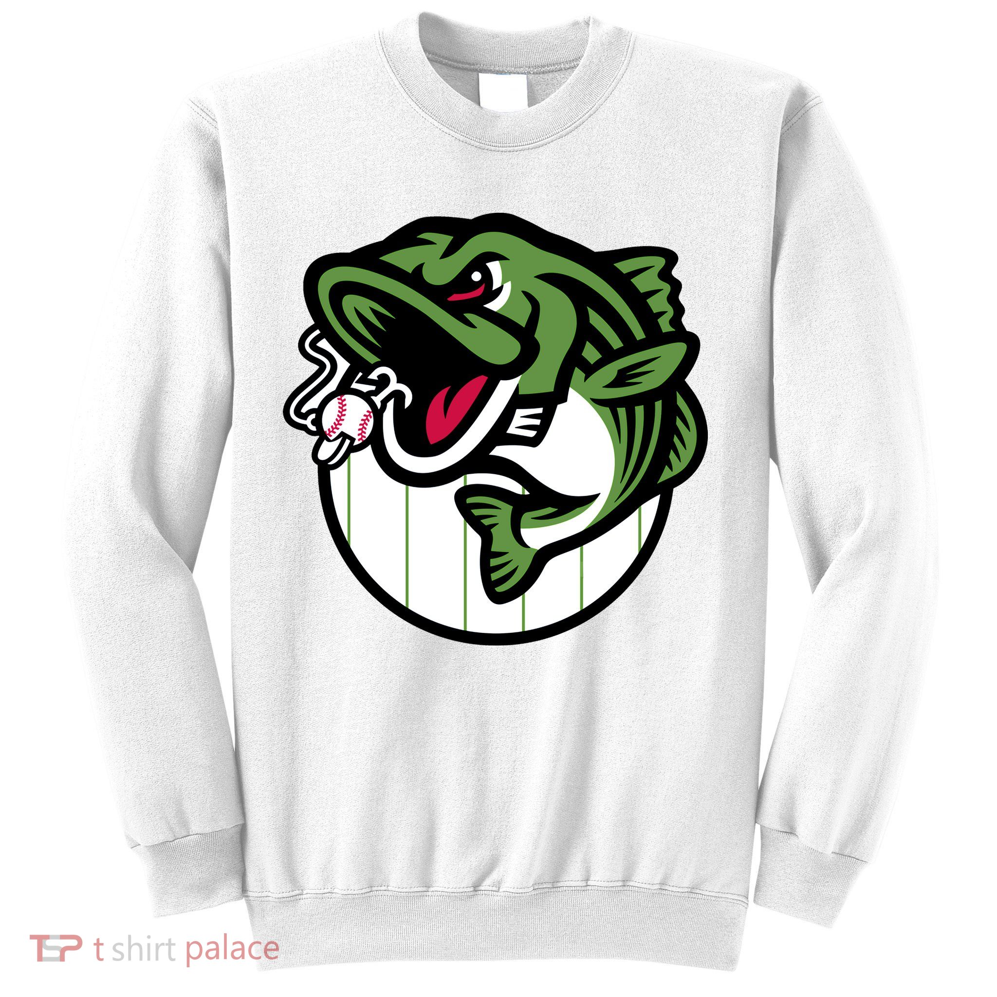 Gwinnett Stripers Baseball Angry Striped Bass Fishing For Baseball Fans Sweatshirt