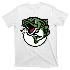 Gwinnett Stripers Baseball Angry Striped Bass Fishing For Baseball Fans T-Shirt