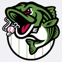 Gwinnett Stripers Baseball Angry Striped Bass Fishing For Baseball Fans Women's Crop Top Tee