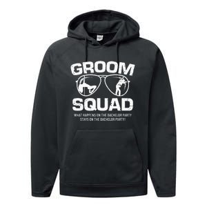 Groom Squad Bucks Groom Groomsmen Bachelor Party Performance Fleece Hoodie