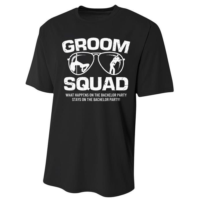 Groom Squad Bucks Groom Groomsmen Bachelor Party Performance Sprint T-Shirt