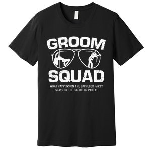 Groom Squad Bucks Groom Groomsmen Bachelor Party Premium T-Shirt