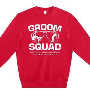 Groom Squad Bucks Groom Groomsmen Bachelor Party Premium Crewneck Sweatshirt