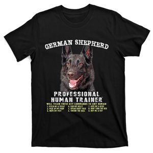 German Shepherd Black Professional Human Trainer T-Shirt